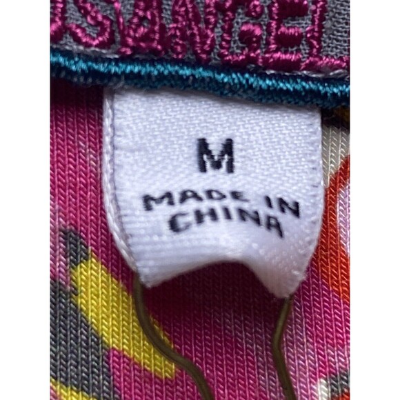 F. Johnny Was M Tunic Multicolor Blouse Cap Sleeve Round Neck NWT $140 - Picture 4 of 7